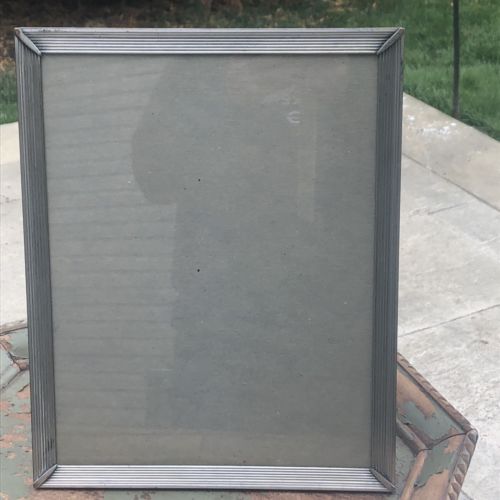 Vintage Table Top Or Wall Antique Bathroom Jewelry  Mirror Brass Frame 15x11.75”