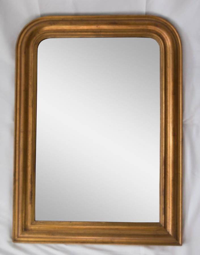 19th Century Antique French Louis Philippe Giltwood Mirror