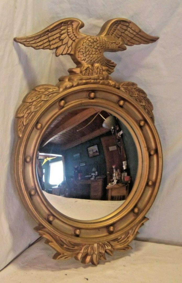Vintage mid century cast resin colonial eagle mirror14 3/4 x 24 mirror 13