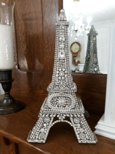 Eiffel Tower Vintage Rhinestones, Shabby Chic, Paris