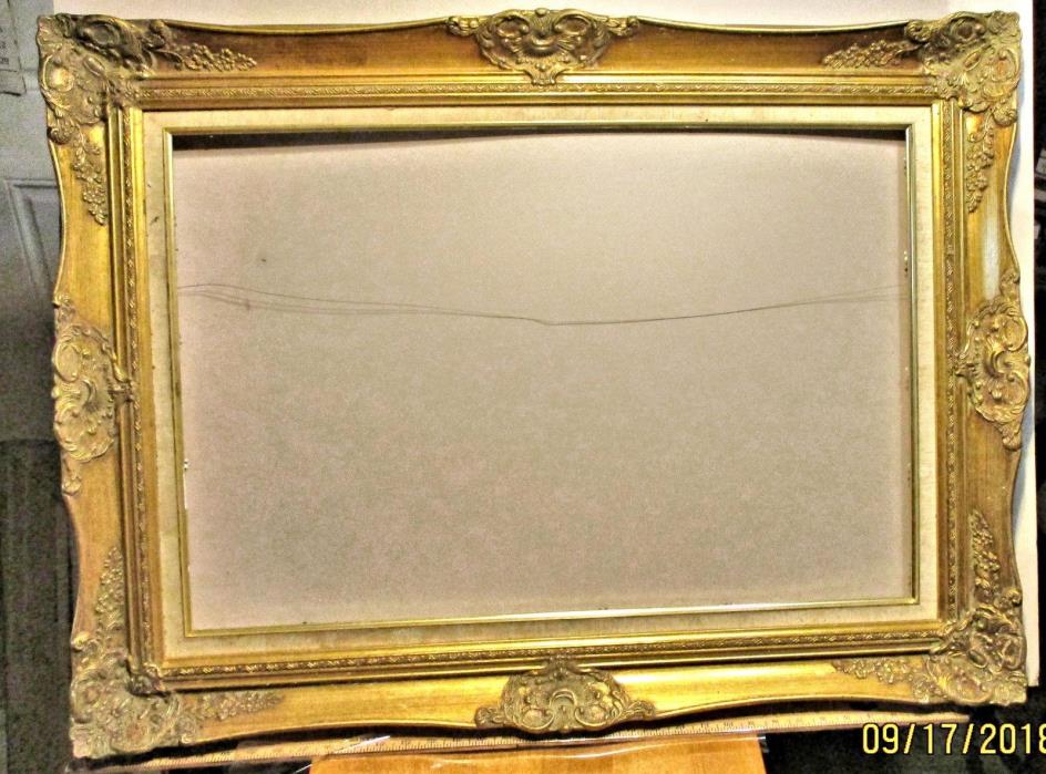 GOLD LEAF MID CENTURY VICTORIA STYLE LARGE PICTURE FRAME 39