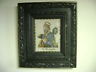 Antique victorian beaded picture & frame of St. Joseph art religious rare early