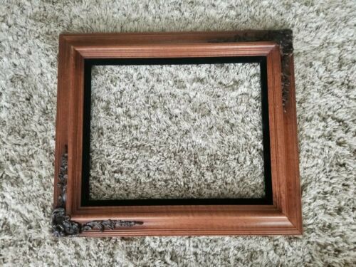 Beautiful Vintage Wood Ornate Gesso Art Nouveau Style Velvet 17x20 Picture Frame