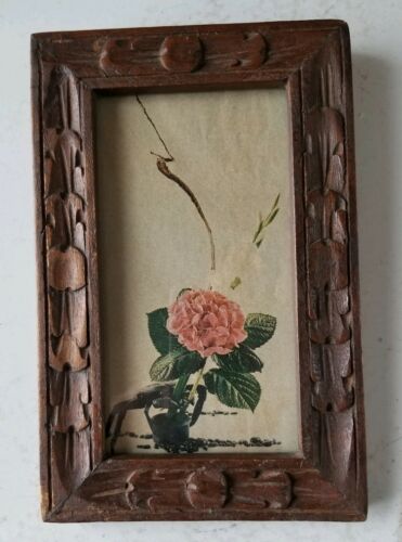 Vintage Wooden Carved Picture Frame