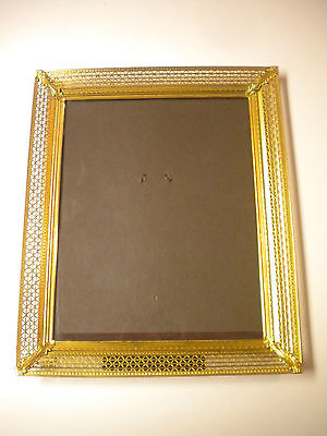 Vintage Delicate Metal Lace & Ornate Corner Picture Frame, 8 in. x 10 in. (MD)