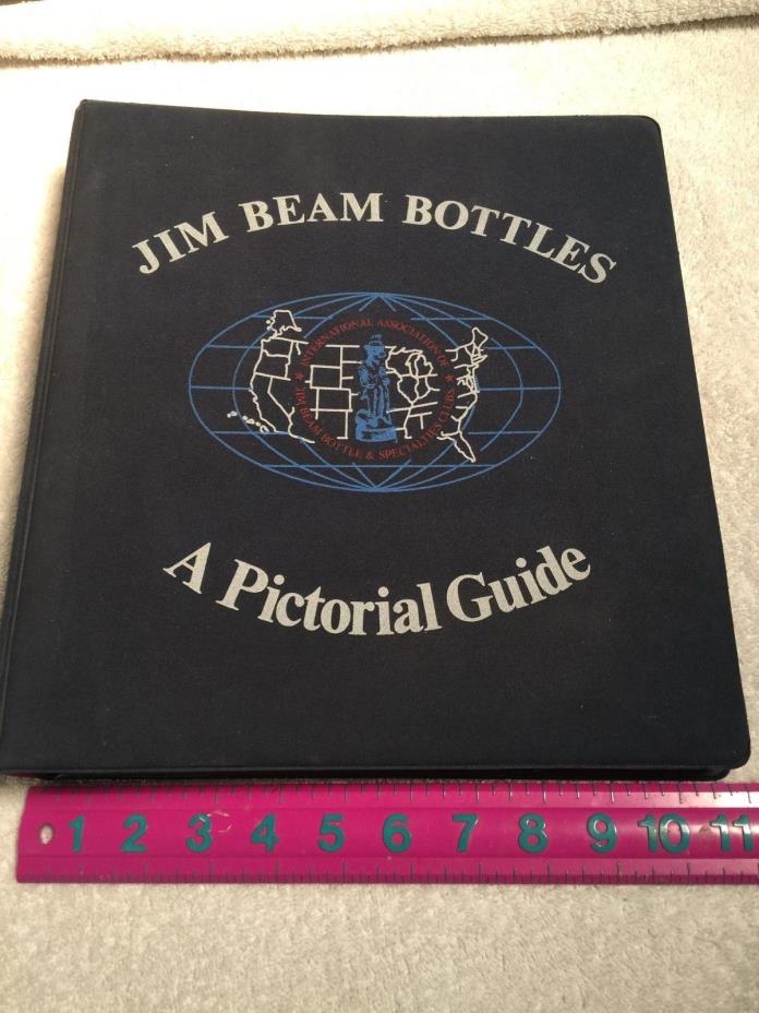 Jim Beam Bottles-A Pictorial Guide-Binder book dated 1990- Jim Beam Bottles