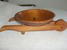 Vintage Wooden Wheelbarrow Bowl By Woodcraftery