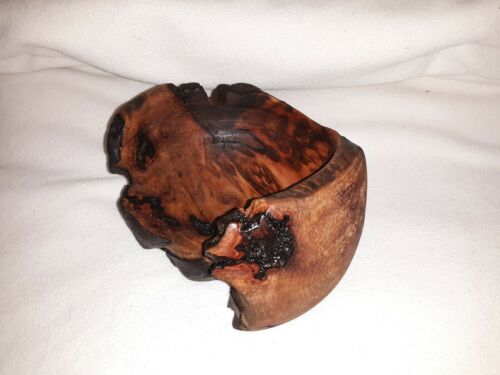 Wood bowl - decorative live edge Madrona burl 8