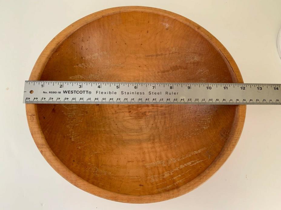 Vintage Wooden Bowl Birdseye Maple 12