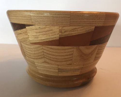 New Handmade Wooden Bowl - Beautiful Architectural Style Design