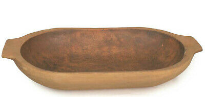 FARMHOUSE Treenware DOUGH BOWL Large Rustic Trencher Centerpiece Display Bowl
