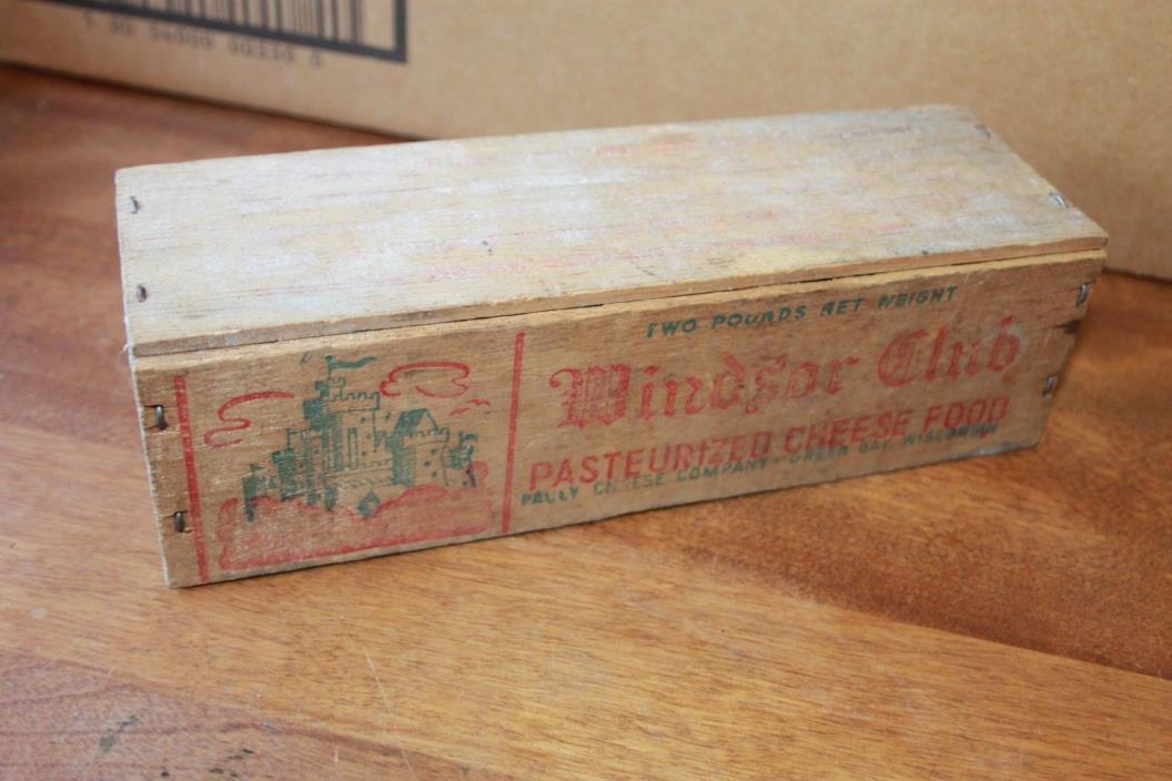 Vintage Windsor American Cheese Box - Pauly & Pauly Cheese Co. Manitowoc, Wis.