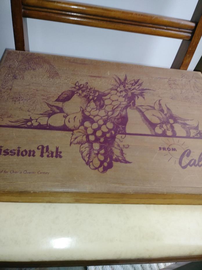 Wooden Mission Pak from California Lined Box 16 x 11 x 1 1/2