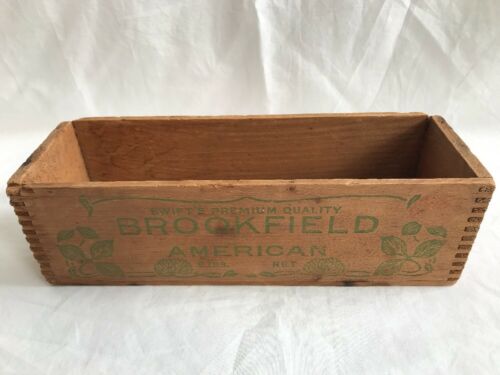 SWIFT'S BROOKFIELD WOOD CHEESE BOX Chicago ILL  5 # No staining