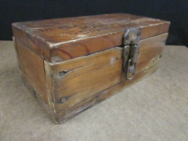 Antique Industrial Box - Wood - Hermann Mfg., Lancaster, Pa. - Manifold Parts