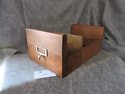 Vintage Oak File Box/Draw  15 inches long