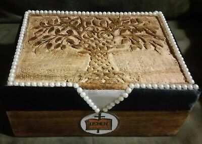 Wooden Handmade Tree of Life Jewelry Keepsake Trinket Storage Box O... BRAND NEW