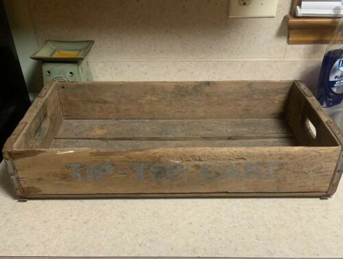 Antique Tip-Top Cakes Wood Shipping Crate Bread Cake Baltimore Maryland 1952