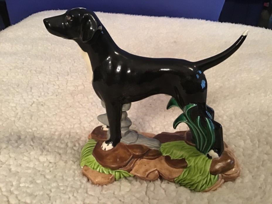 Vintage Ceramic Hunting Dog Figure Statue 6¾ inches Tall,pointer,bird dog,pet,