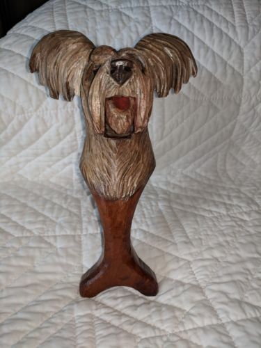 Antique  ANRI Nutcracker Beautiful and Rare Skye Terrier