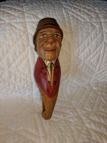 Antique  ANRI Nutcracker 1930 Man with Cap