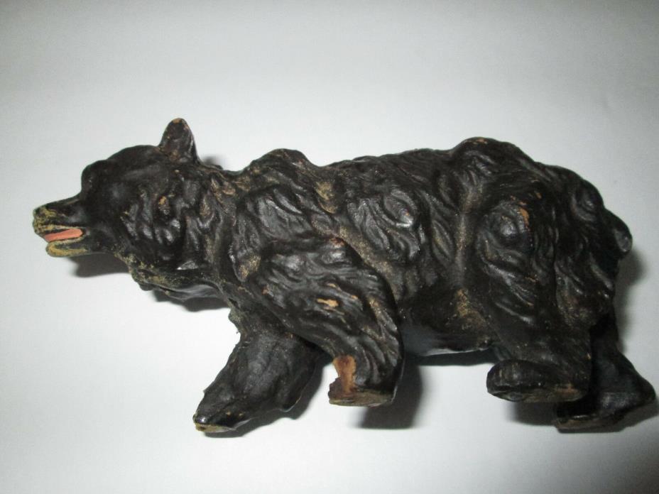 Antique Carved Wooden Black Forest Black Bear--Marked Austria