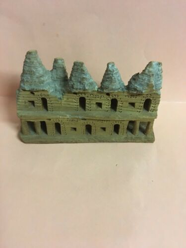 Vintage Wood Hand Carved Tiny Village