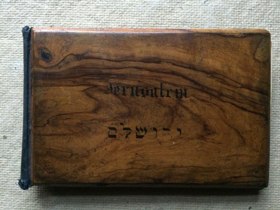 Olive Wood Book of Pressed Flowers from the HOLY LAND  Jerusalem   treen