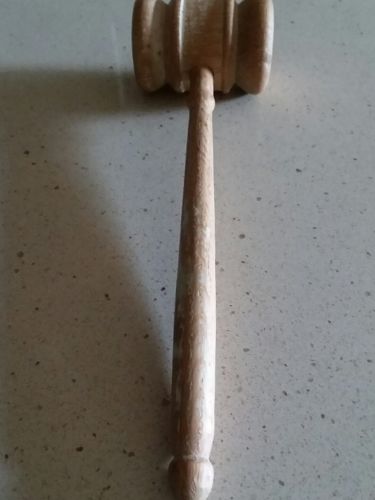 Vintage Gavel Unfinished Wood