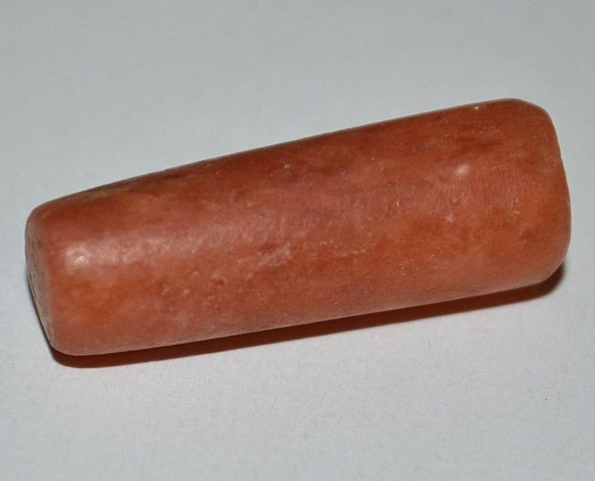 Ancient African Neolithic Carved Carnelian Agate Stone Piercing Plug Mali Africa