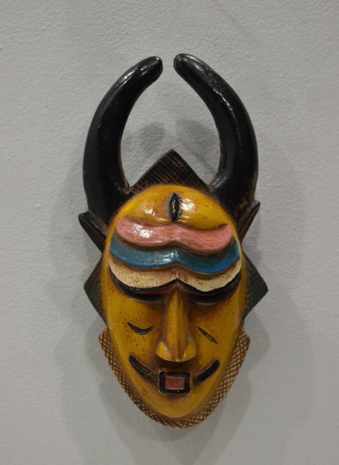 African Mask Baule Tribe Passport Mask Ivory Coast