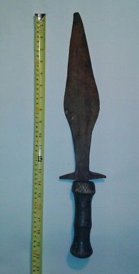 Iron Kuba Forged Knife Congo African Art Sword Primitive Tribal Medieval