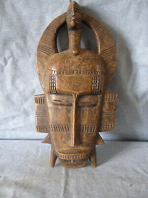 African Tribal Art  Senufo Mask    Wood.  14-1/2