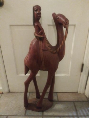 AUTHENTIC VINTAGE AFRICAN HAND CARVED WOOD STATUE 34
