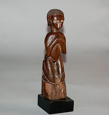 Beautiful Senufo/Jimini Kneeling Female Figure, Ivory Coast
