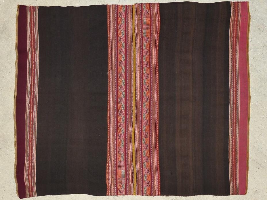 ANTIQUE AMAYRA OR QUECHUA MANTA MANTLE TEXTILE – PERU OR BOLIVIA