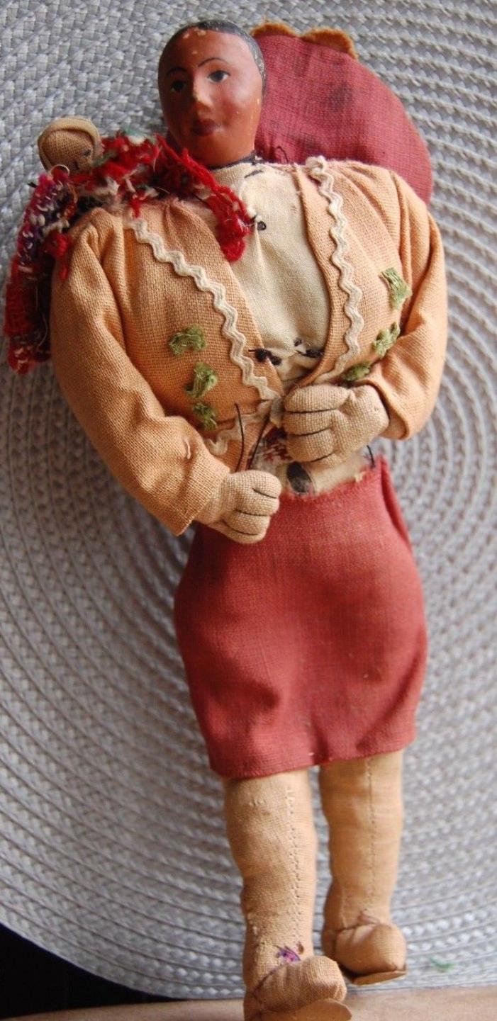 Antique Native Peruvian Doll with Baby Ethnic Hand Crafted