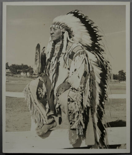 Original 8x10 Photo Co-Chief Luke Cowapoo Nez Perce & Cayuse Pendleton Round-Up