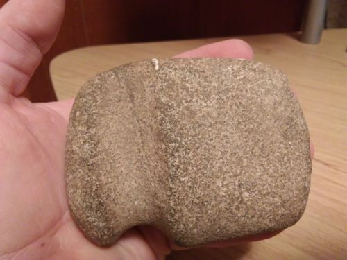 NATIVE AMERICAN INDIAN STONE AXE HEAD LOT 2