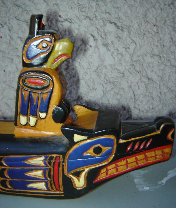Early Nootka [  -AKA :Nuu-chah-nulth } Rattle by Carver  Betty Nicolaye