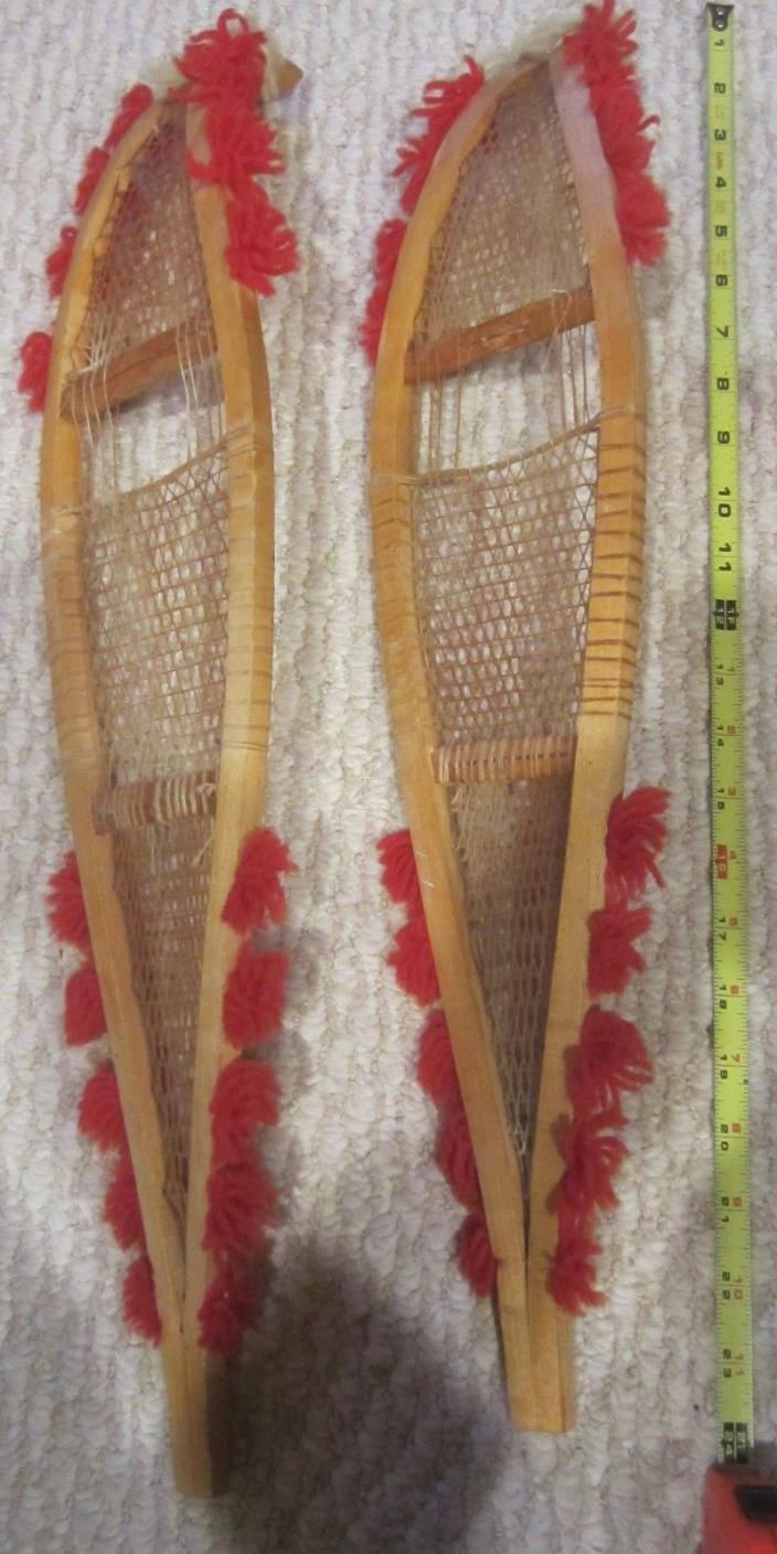 Salesman Sample Snowshoes 2 feet long Antique Sioux native american