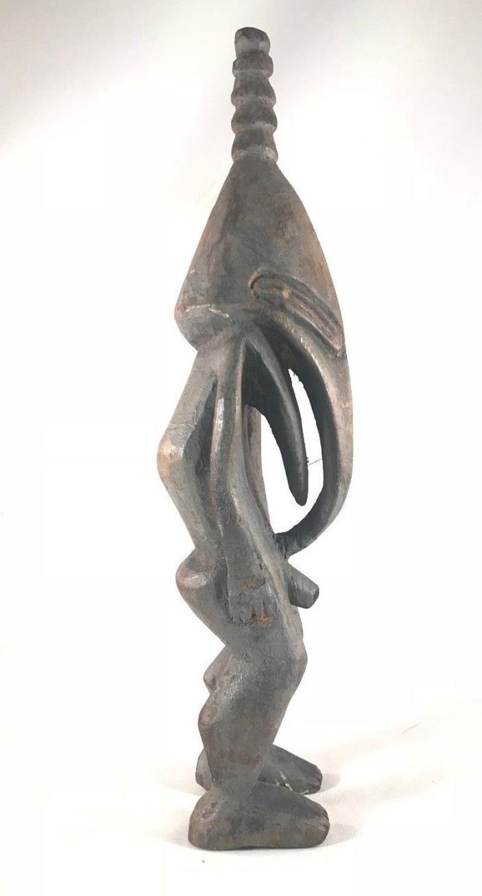Early Wood Carved Ramu Sepik River Magic Charm Amulet Figure Papua New Guinea