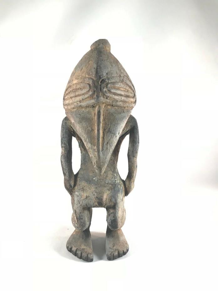 Antique Wood Carved Ramu Sepik River Magic Charm Amulet Figure Papua New Guinea
