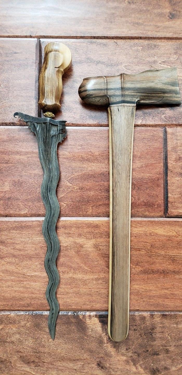 Keris Dagger Sword - Authentic Bali Indonesian Silat Antique Blade