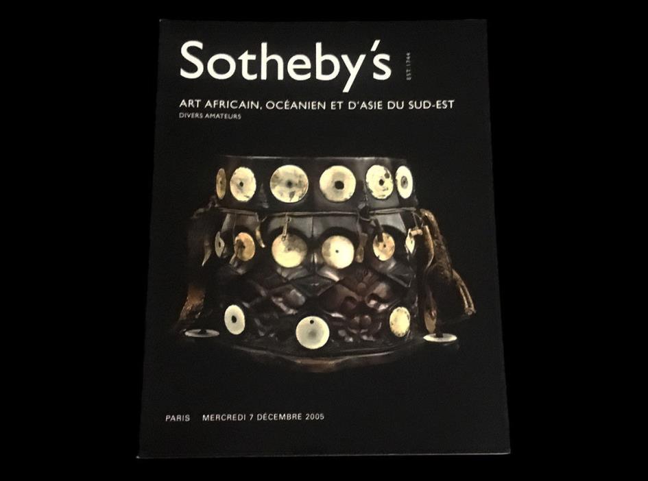 SOTHEBY'S AFRICAN OCEANIC SOUTHEAST ASIAN TRIBAL ART PARIS DECEMBER 2005 DAYAK