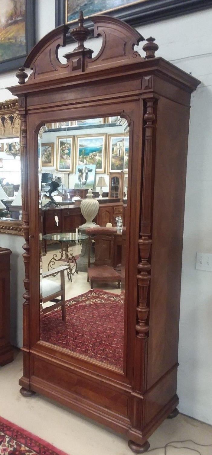 Antique French Walnut Armoire H 102