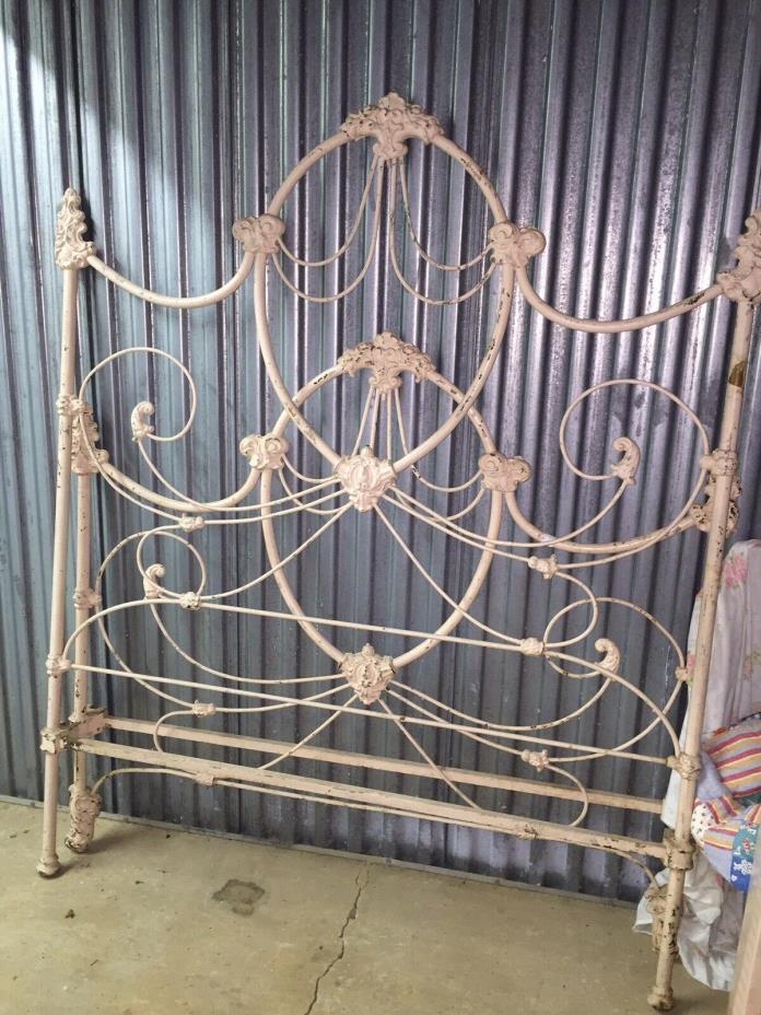 Antique Wrought Iron Double Bed