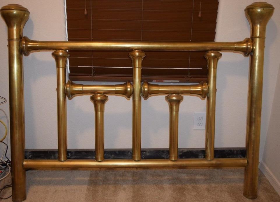 Antique Brass Bed, double size, new matress