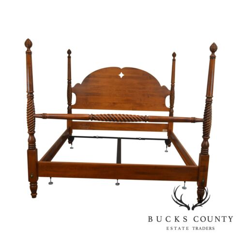 Ethan Allen Country Crossings California King Maple Poster Bed