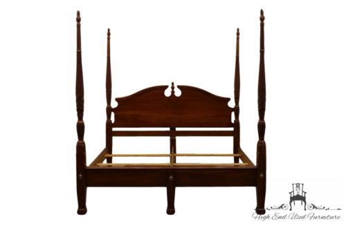 High End Cherry King Size Four Poster Rice Bed